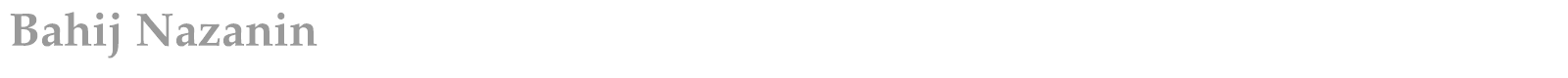 Bahij Nassim font preview